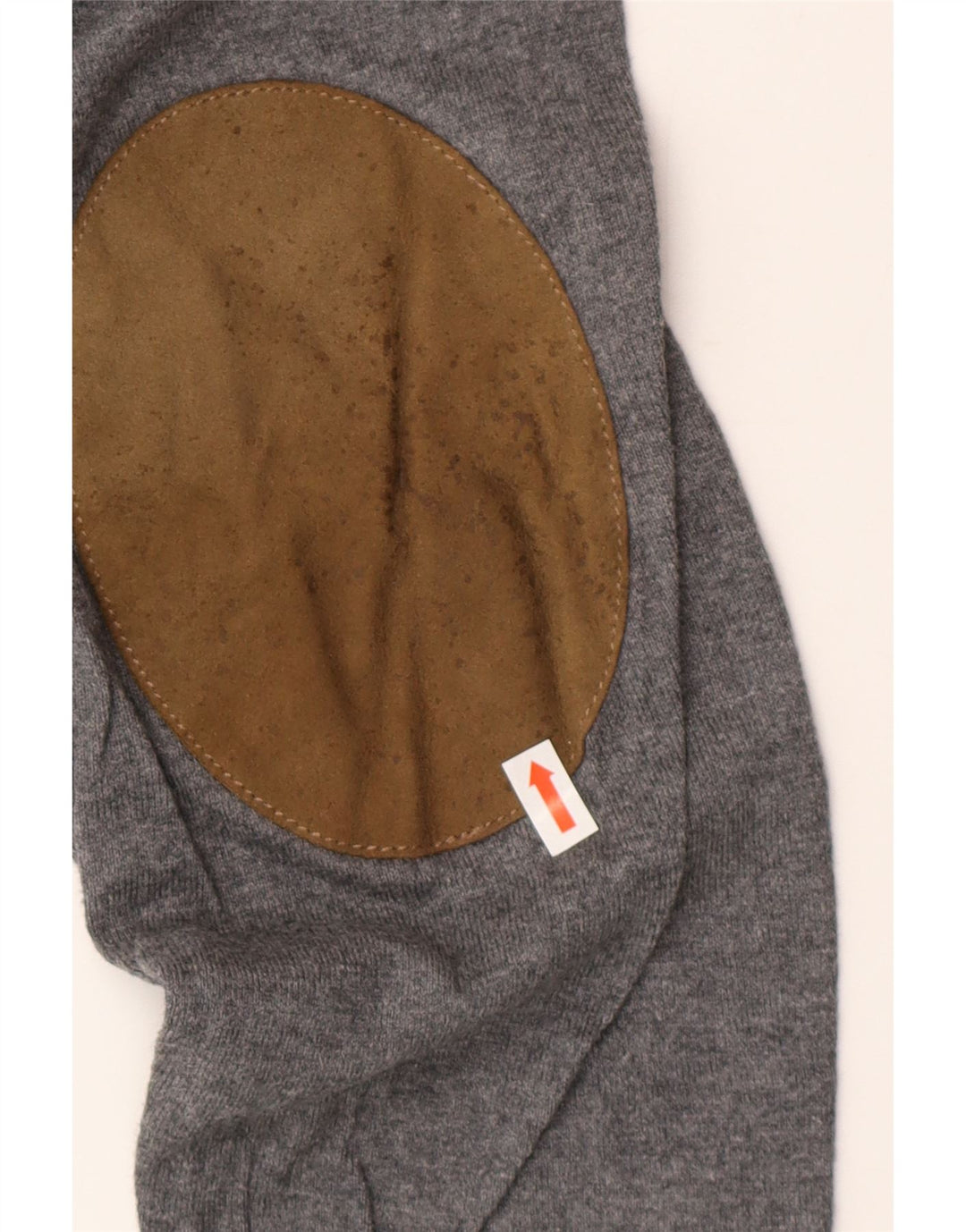 Massimo Dutti Maglione da uomo con scollo a V XL in cotone grigio
