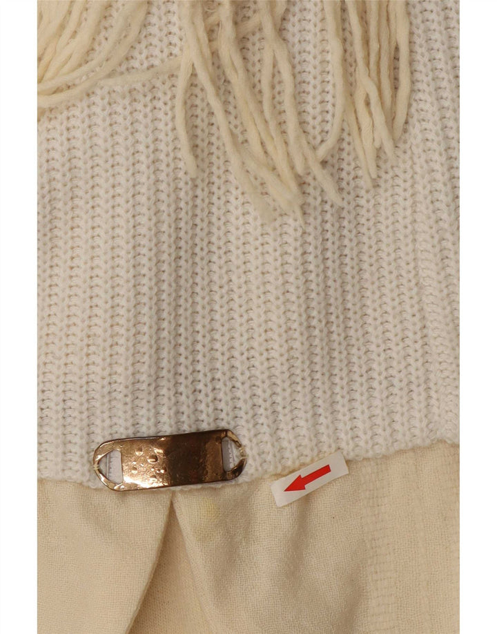 Giacca blazer in maglia da sci da donna Outrage UK 14 Medium Off White Colourblock