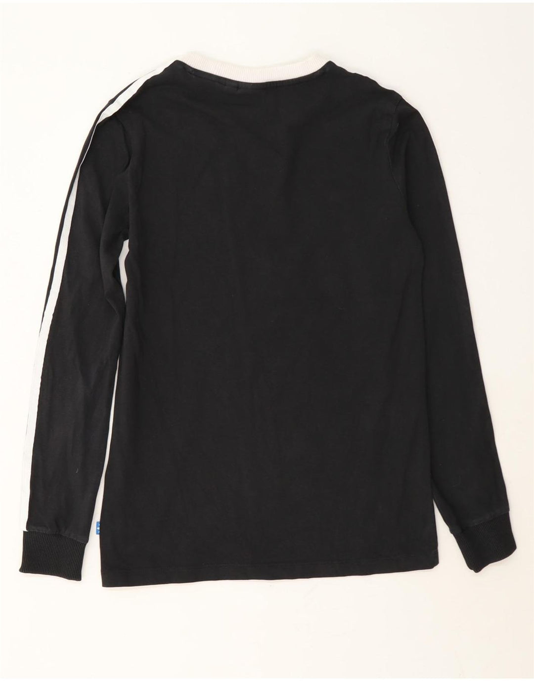 Top Adidas da donna a manica lunga UK 8 Small in cotone nero