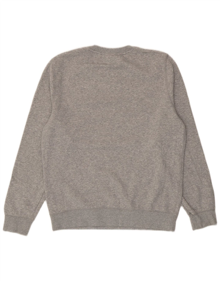 Felpa grafica da uomo Champion, maglione grande, pelo di cammello chiazzato grigio