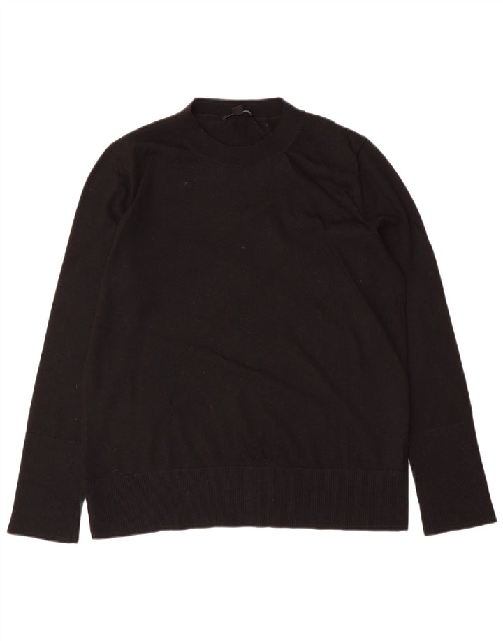 Maglione maglione girocollo oversize da donna Cos UK 10 piccolo in lana nera