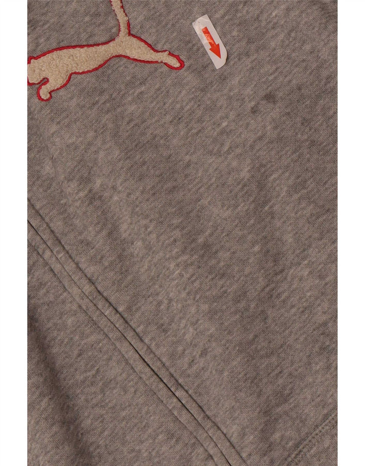 Felpa con cappuccio e zip da donna Puma UK 16 Large Grigio
