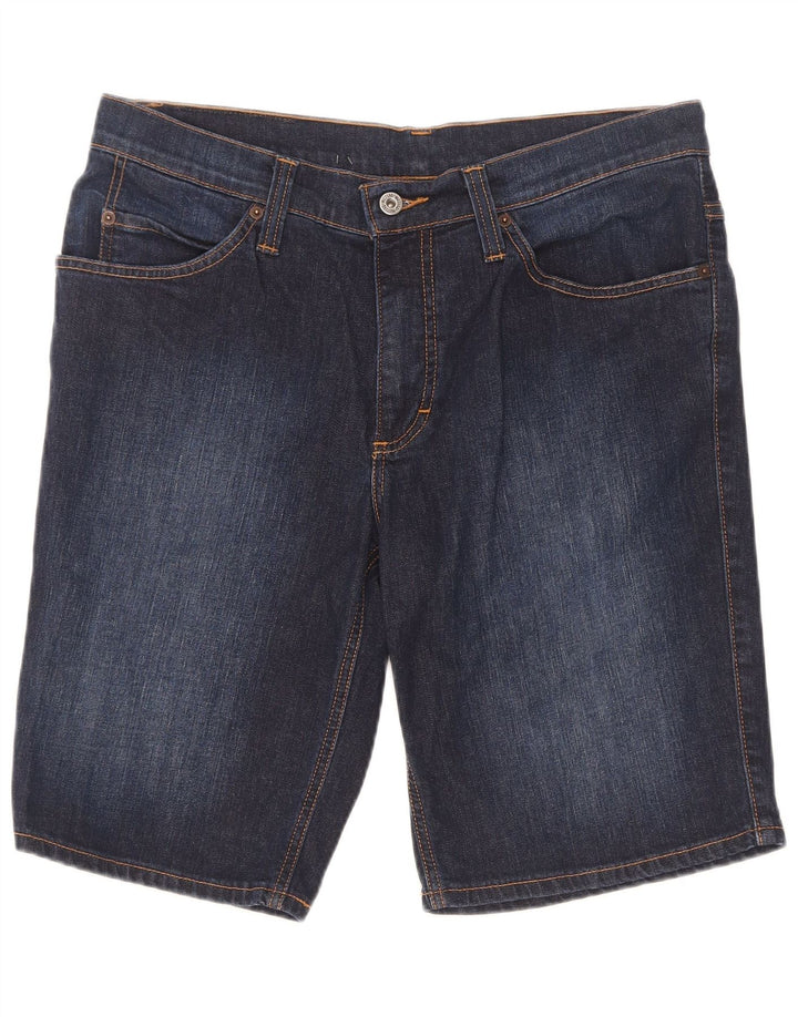 Pantaloncini di jeans da uomo Mustang W35 grandi in cotone blu navy