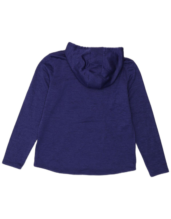 Felpa con cappuccio grafica da donna Under Armour UK 12 Medium Navy Blue Flecked