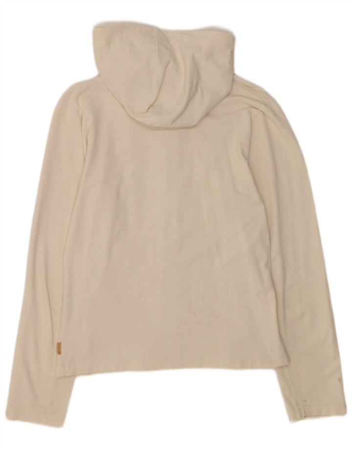 Maglione con cappuccio e zip da donna Champion UK 14 Large Bianco in poliammide