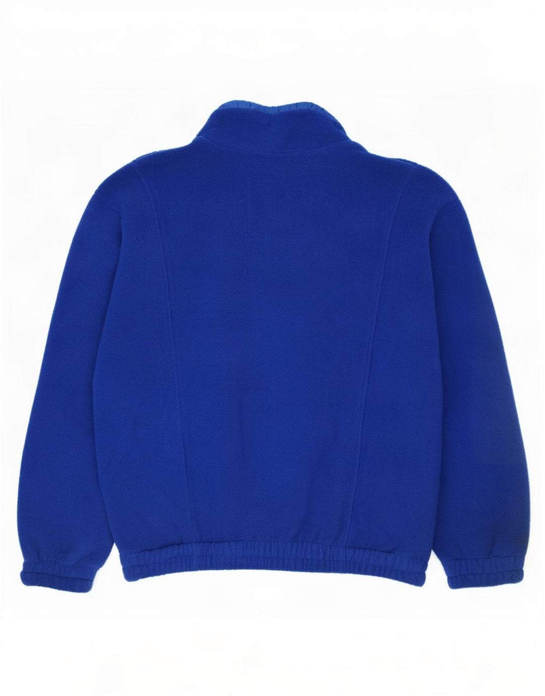 Maglione in pile con grafica anorak vintage da uomo XL blu