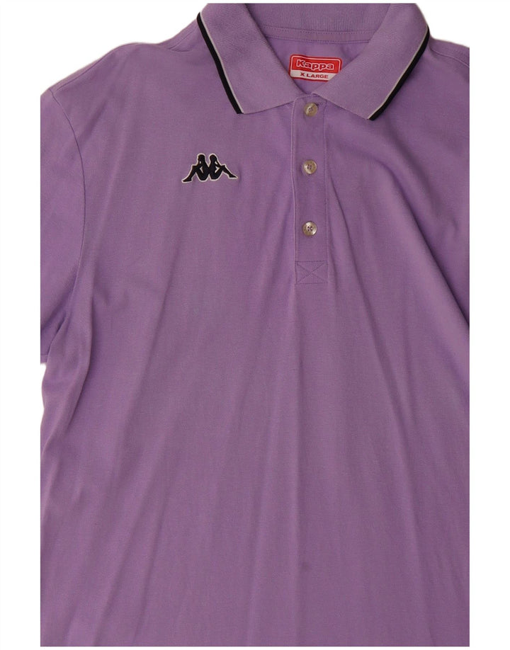KAPPA Mens Polo Shirt XL Purple Cotton