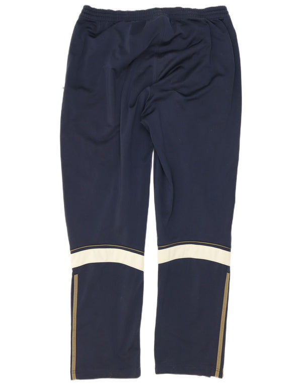 Pantaloni da tuta da uomo Adidas UK 42/44 Large Blu Navy Colourblock