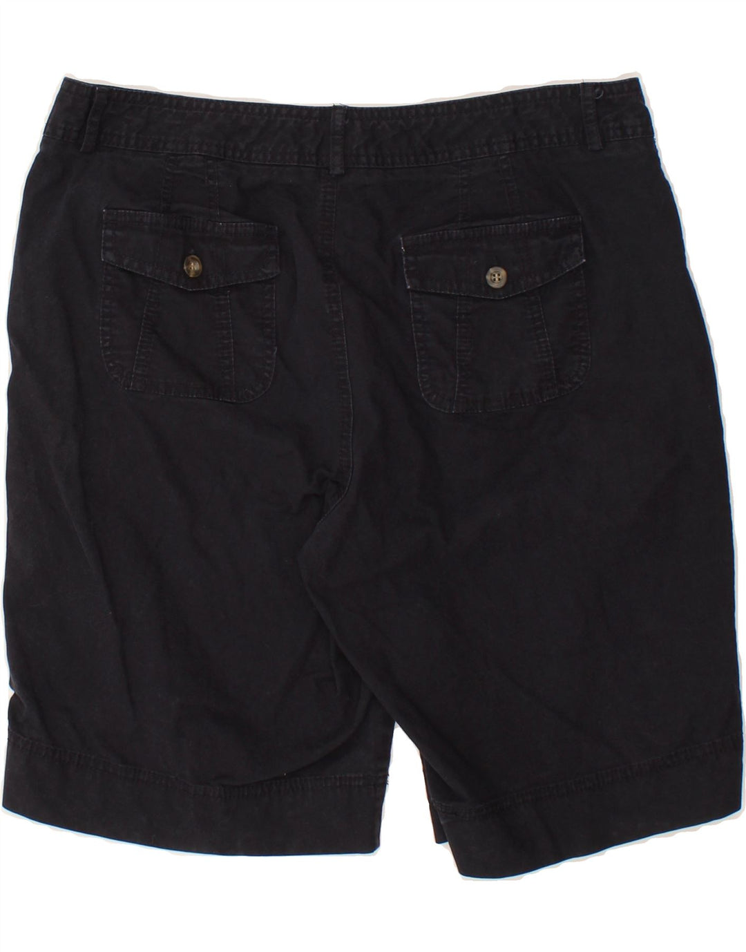 DOCKERS Womens Curvy Mid Rise Casual Shorts W32 Large Navy Blue Vintage Dockers and Second-Hand Dockers from Messina Hembry 