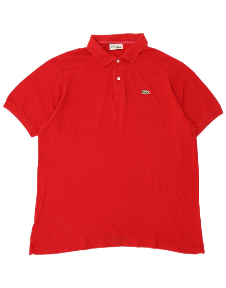 Polo da uomo LACOSTE taglia 7 2XL cotone rosso