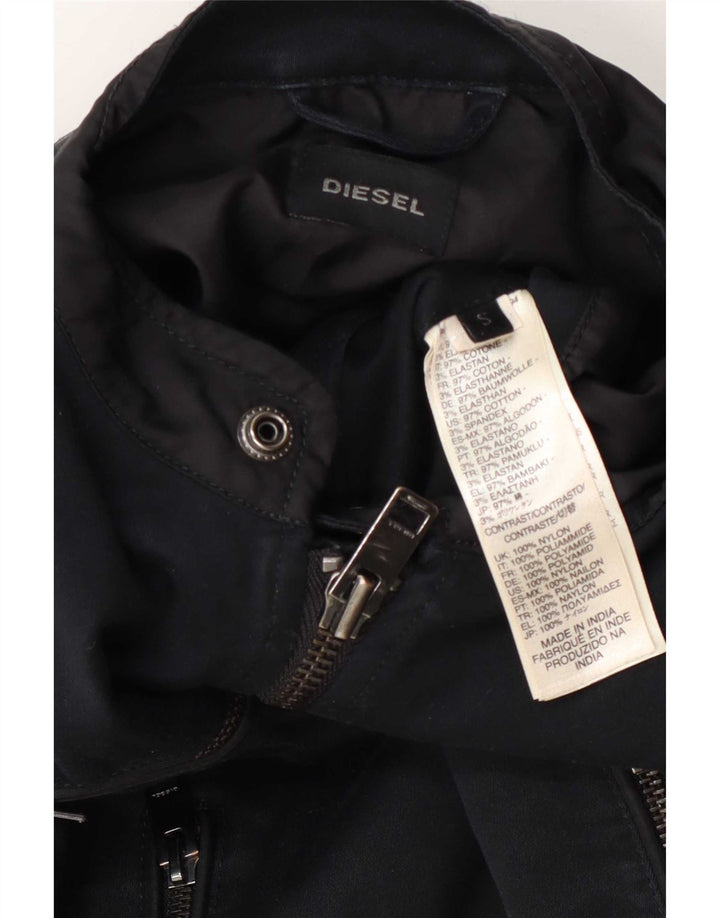 Giacca da motociclista da uomo Diesel UK 36 Small Cotone blu navy