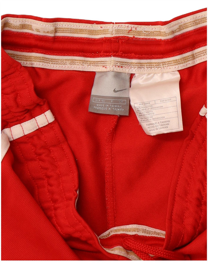 NIKE Womens Sport Shorts US 4/6 Small  Red Polyester