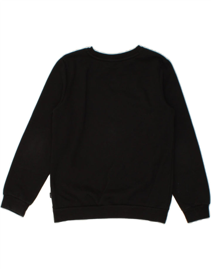 PUMA Boys Graphic Sweatshirt Jumper 11-12 Years Black Cotton Vintage Puma and Second-Hand Puma from Messina Hembry 