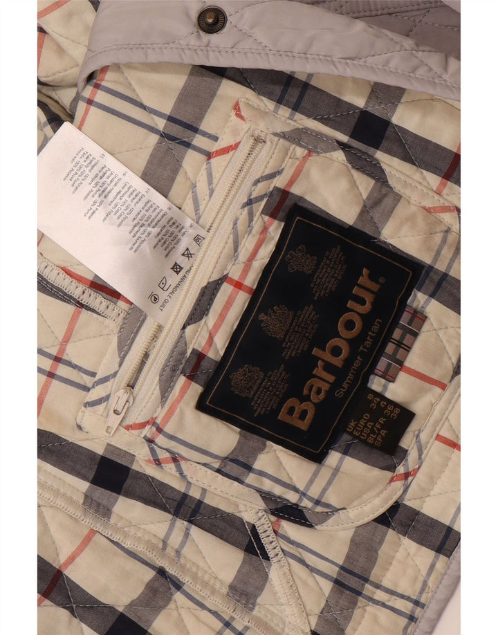 Giacca trapuntata da donna Barbour UK 8 Small Poliestere color block grigio