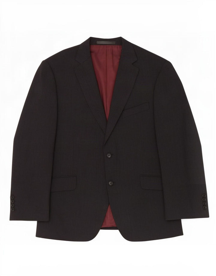 Giacca blazer a 2 bottoni Marks & Spencer da uomo UK 42 grande lana grigia