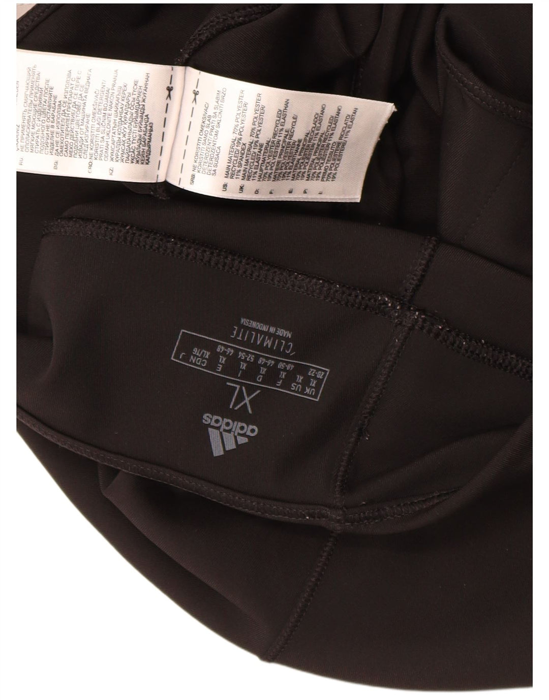 Leggings Adidas Climalite Capri da donna UK 18 XL poliestere nero