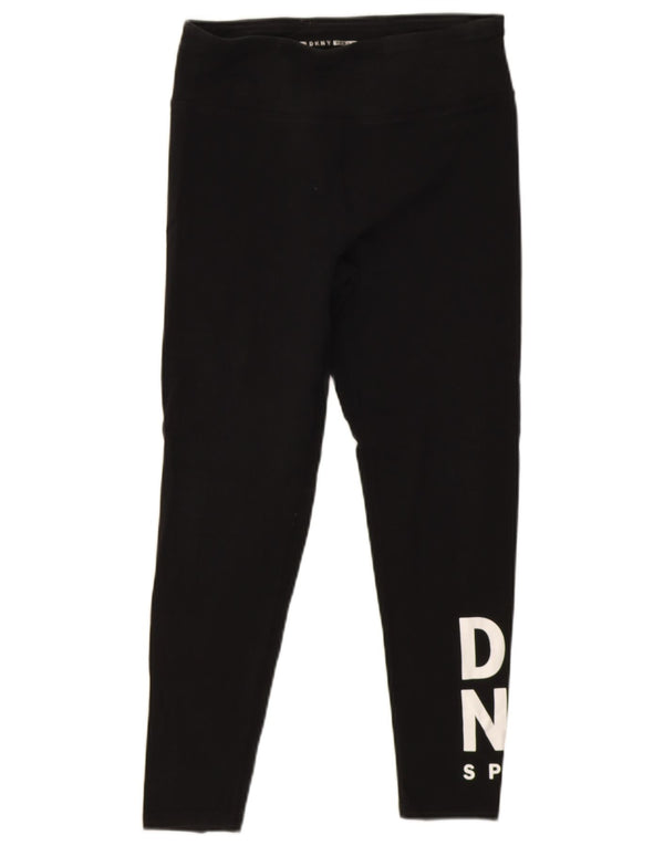 Leggings grafici da donna DKNY UK 12 medio nero
