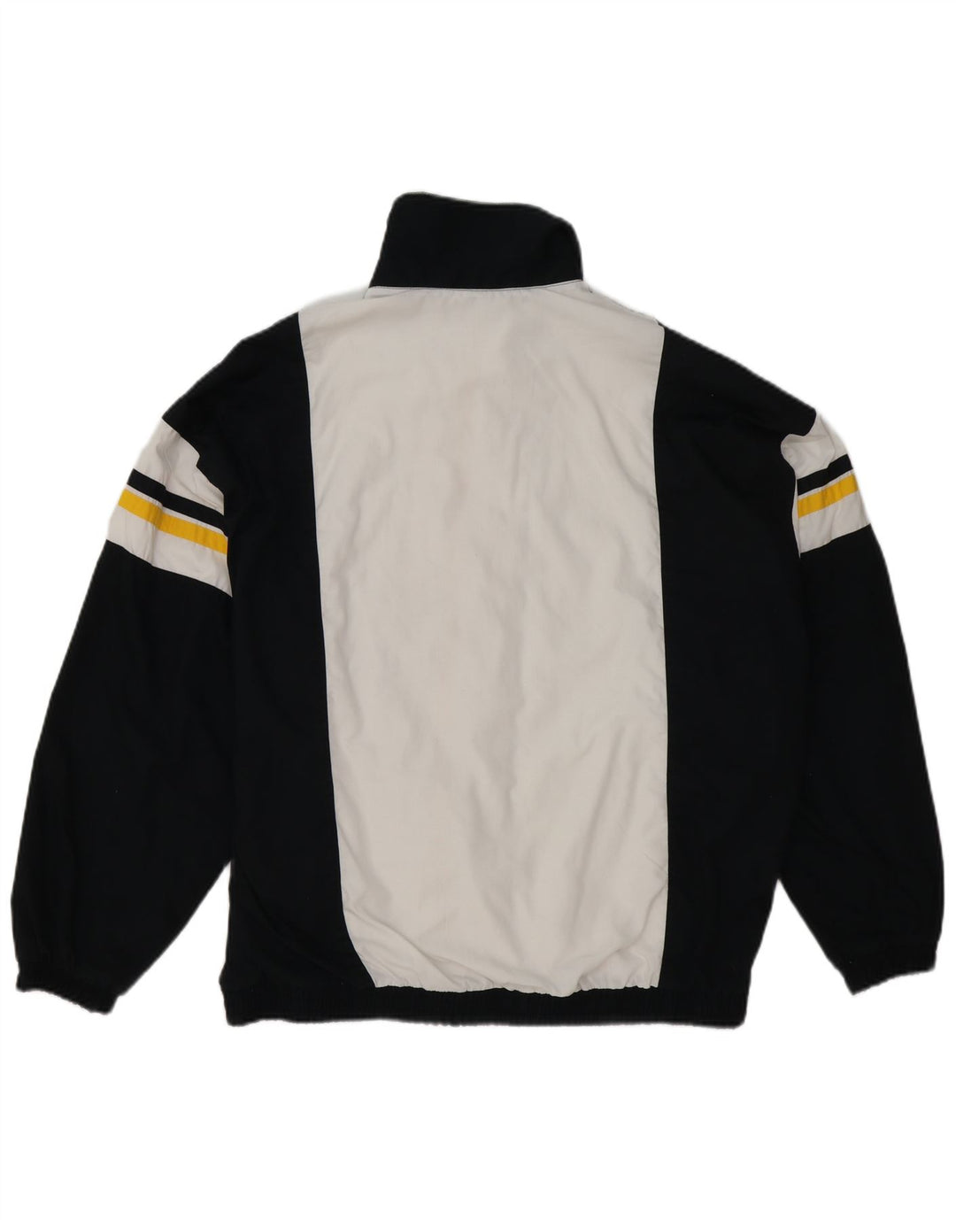 Giacca da ginnastica vintage da uomo XL color block nero