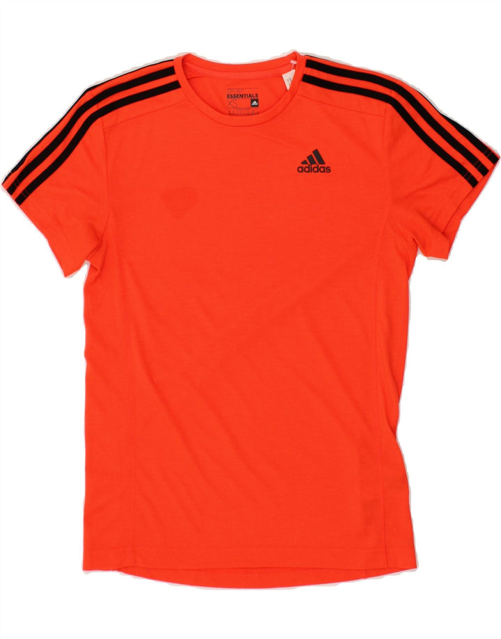 ADIDAS Mens Climalite T-Shirt Top XS Red Polyester Vintage Adidas and Second-Hand Adidas from Messina Hembry 