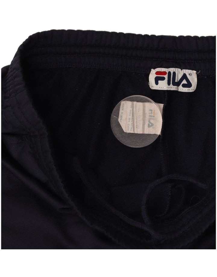 Pantaloni da tuta da uomo FILA grandi in poliestere blu navy