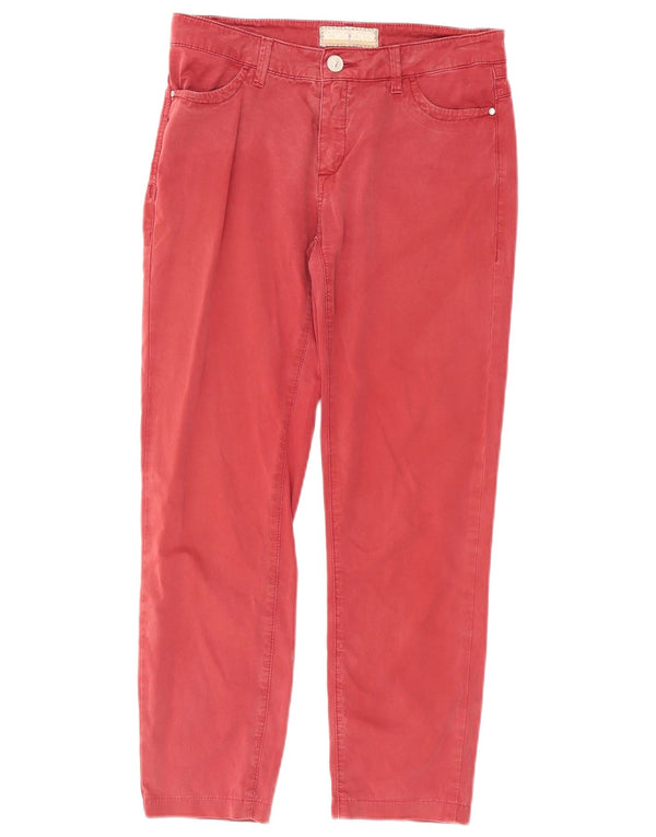 Pantaloni Casual Slim Donna Trussardi IT 40 Small W24 L26 Rosso
