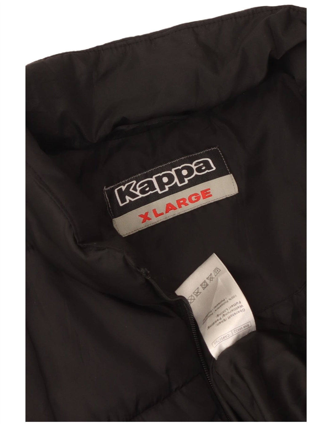 Gilet imbottito da donna Kappa UK 18 XL poliestere nero