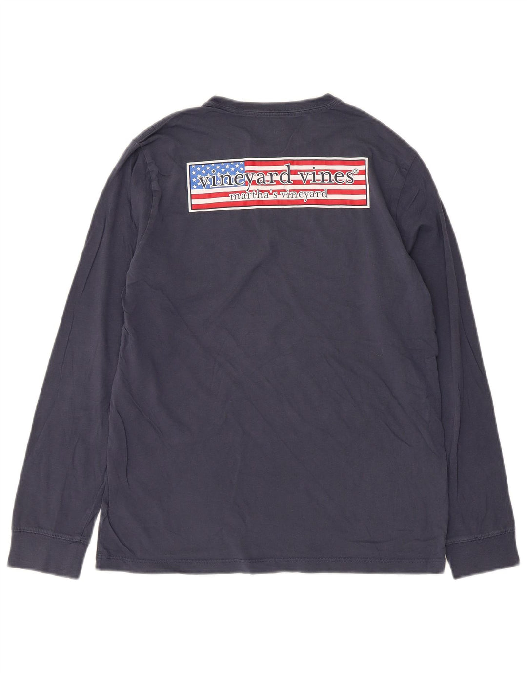 Vineyard Vines Top grafico da ragazzo a maniche lunghe 15-16 anni Large Blu navy