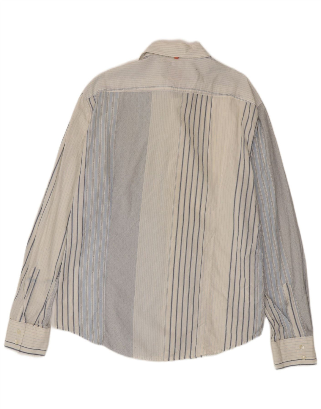 Camicia da uomo Hugo Boss XL in cotone a righe blu