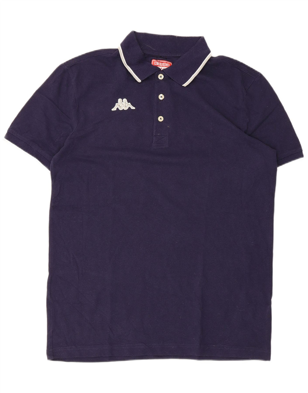 Polo KAPPA da uomo grande in cotone blu navy