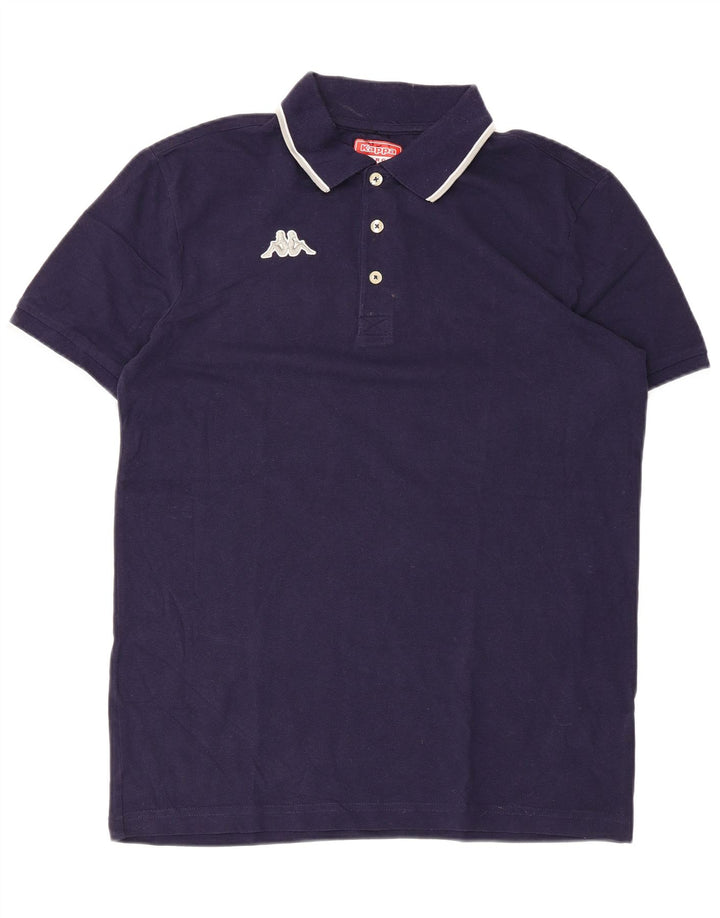 Polo KAPPA da uomo grande in cotone blu navy