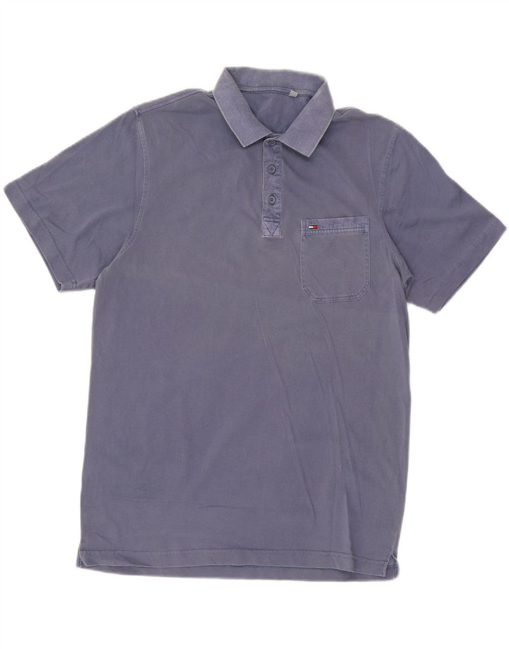 TOMMY HILFIGER Polo da uomo in cotone blu navy medio