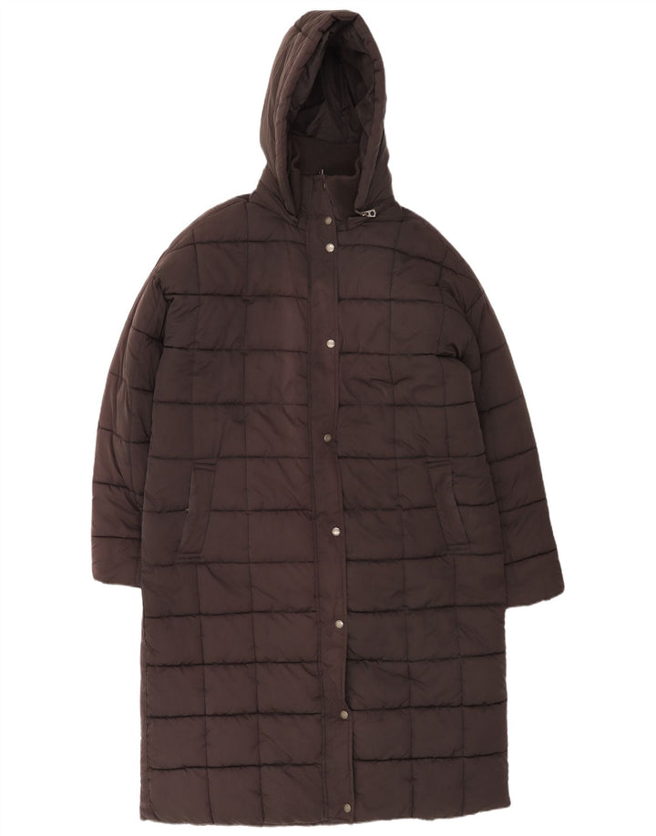 Cappotto imbottito con cappuccio da donna Fat Face UK 18 XL poliestere nero
