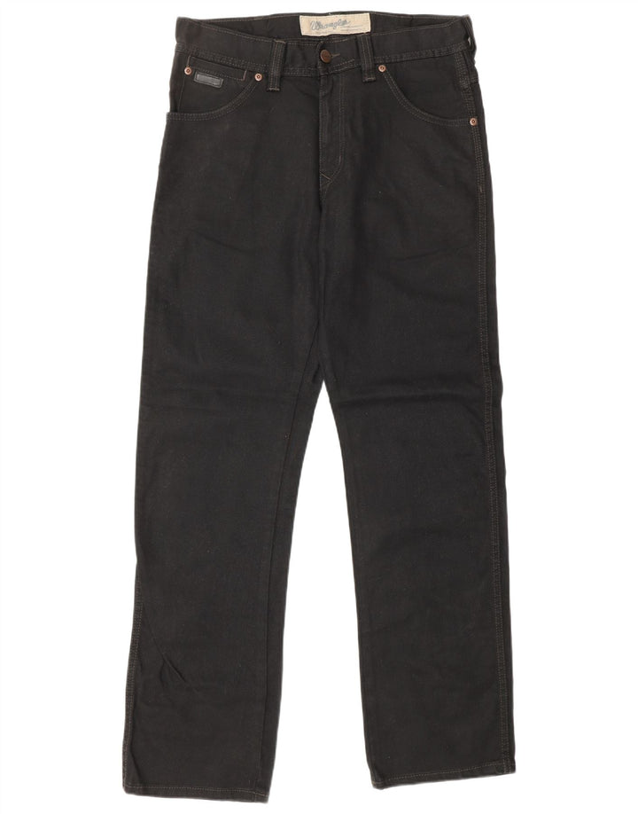 Jeans dritti Wesley da uomo WRANGLER W30 L32 cotone nero