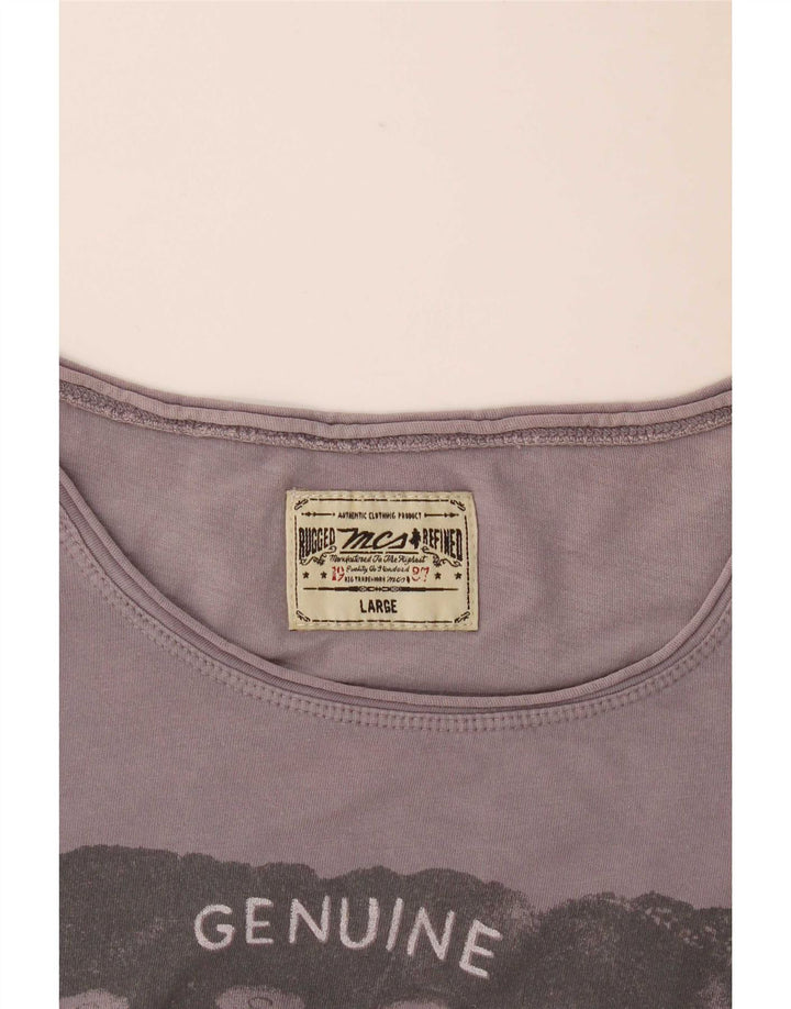 T-shirt grafica da uomo Marlboro Classics grande grigia
