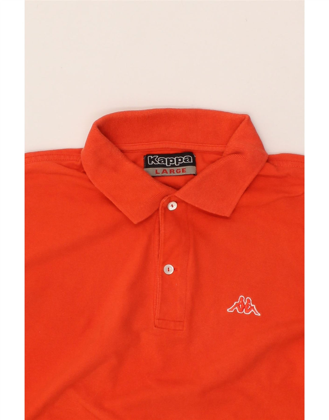 KAPPA Mens Polo Shirt Large Orange Cotton Vintage Kappa and Second-Hand Kappa from Messina Hembry 