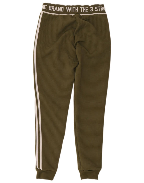 Adidas Pantaloni da tuta da donna a tre strisce Joggers UK 8 Small Khaki