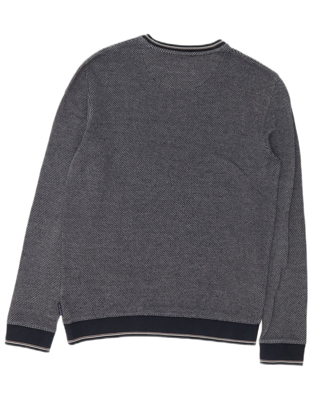 Felpa da uomo Ted Baker, taglia 2, piccola, in cotone blu navy