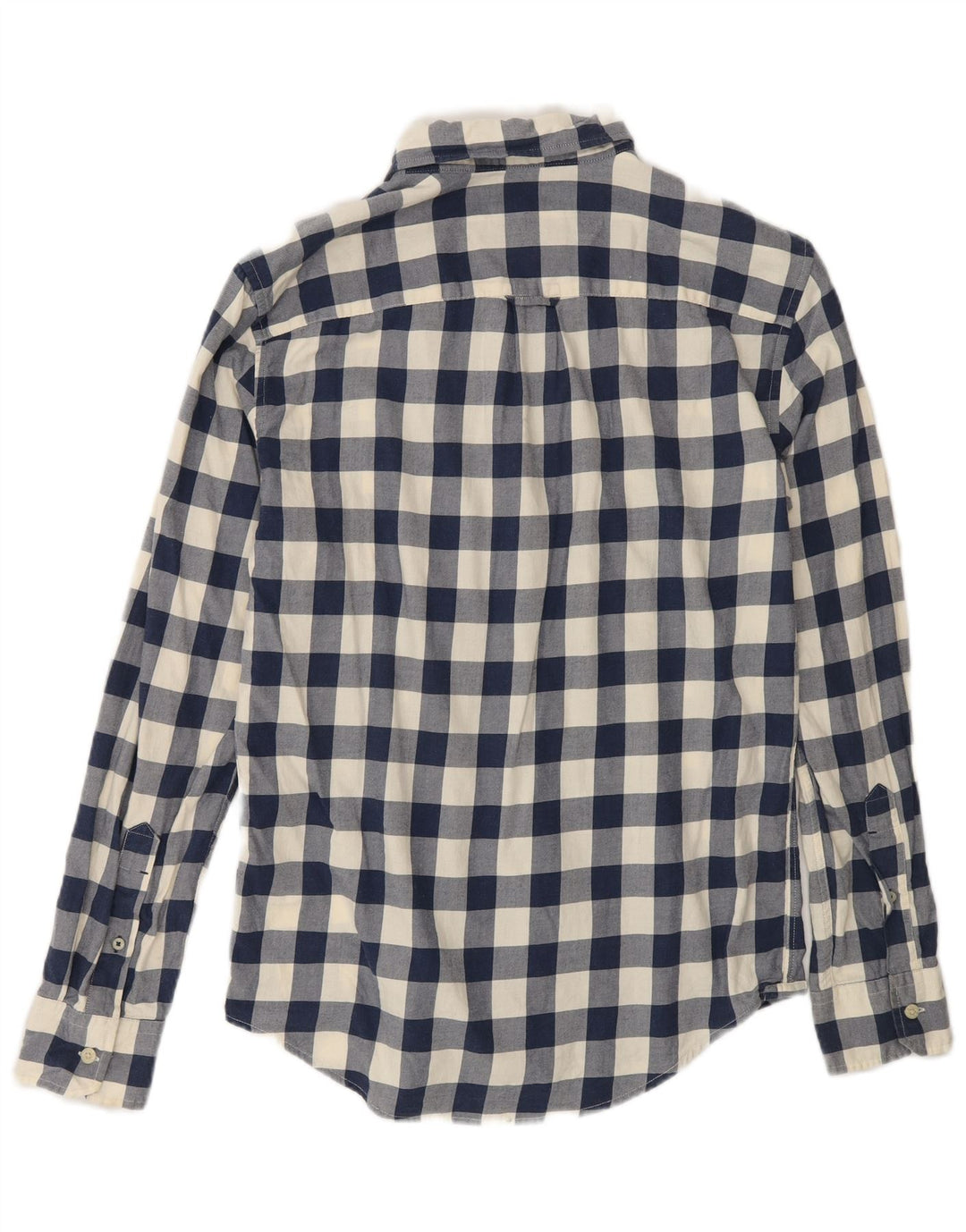 Camicia da uomo Classic Fit American Eagle XS in cotone a quadretti blu navy