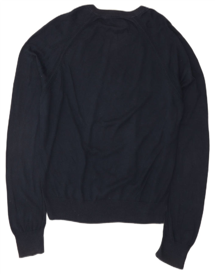 Maglione da uomo con scollo a V Penguin, grande cotone blu navy