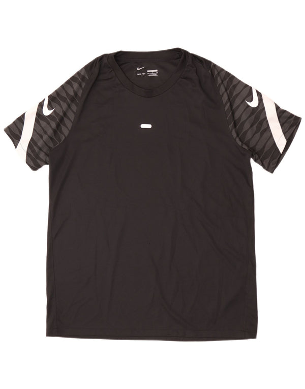 T-shirt grafica Nike Dri Fit Slim da uomo XL in poliestere nero