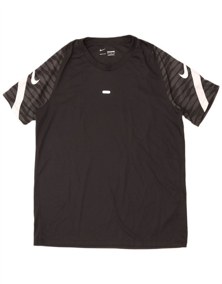 T-shirt grafica Nike Dri Fit Slim da uomo XL in poliestere nero