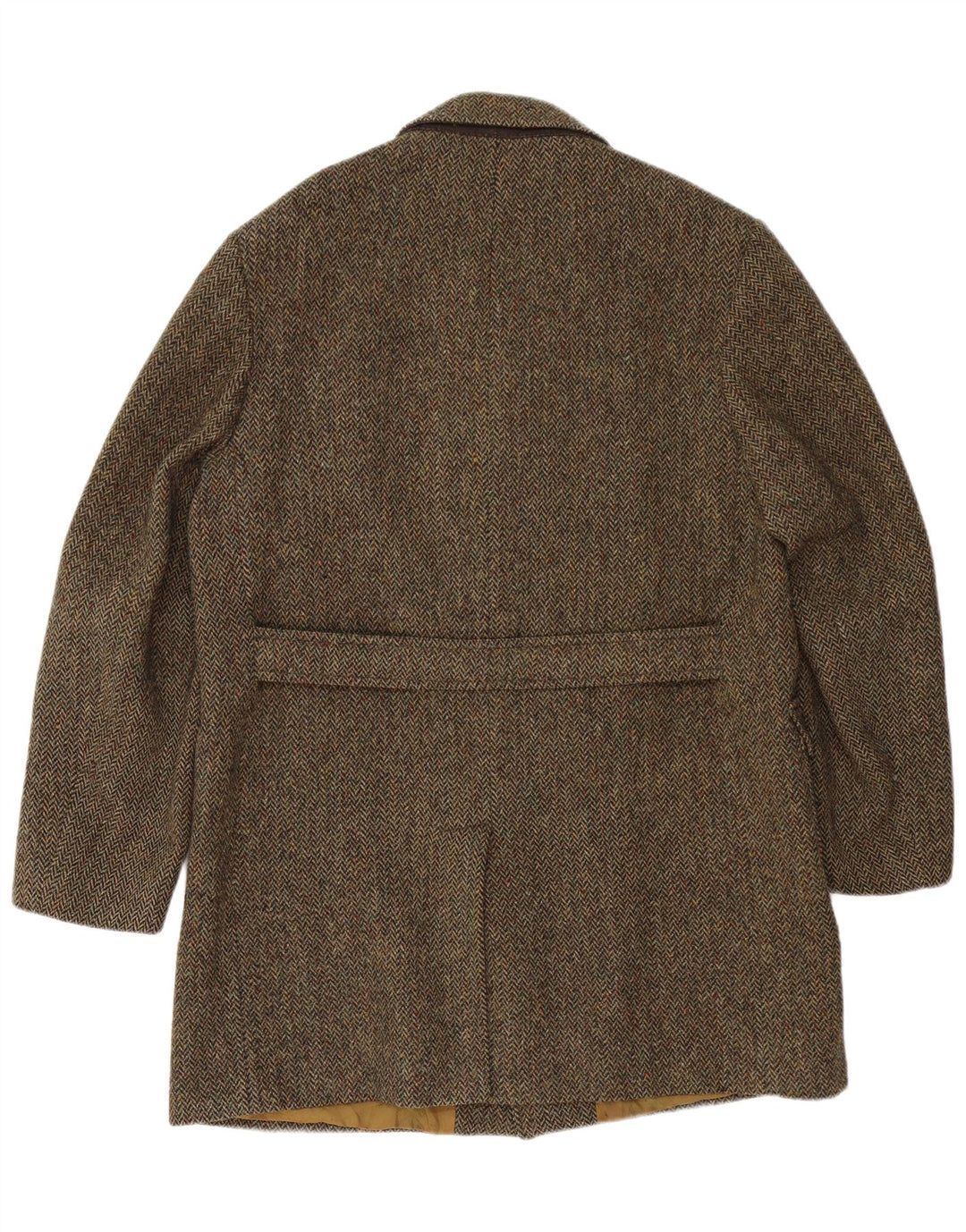 Cappotto da uomo DUNN &CO UK 40 Large Khaki Herringbone