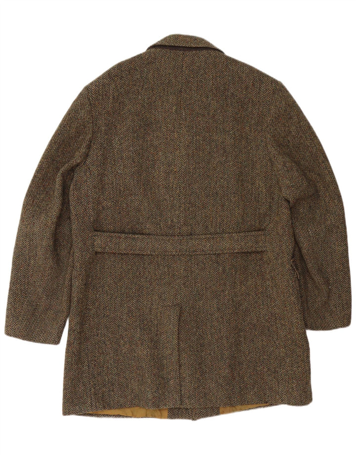 Cappotto da uomo DUNN &CO UK 40 Large Khaki Herringbone