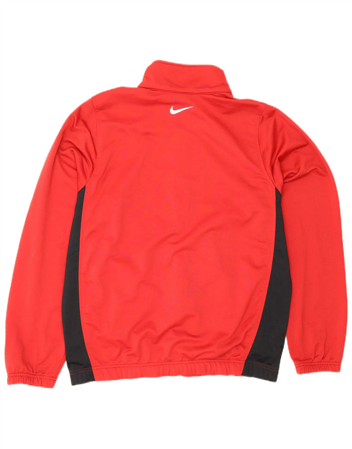 Giacca da tuta Nike da uomo, colore rosso medio, color block