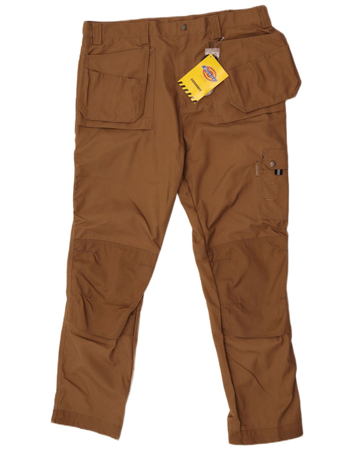Pantaloni cargo slim da uomo Dickies W42 L34 poliestere marrone