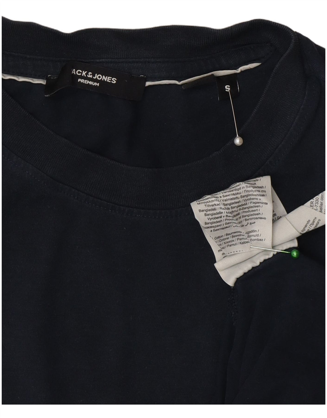 T-shirt da uomo Jack & Jones Top Small in cotone blu navy
