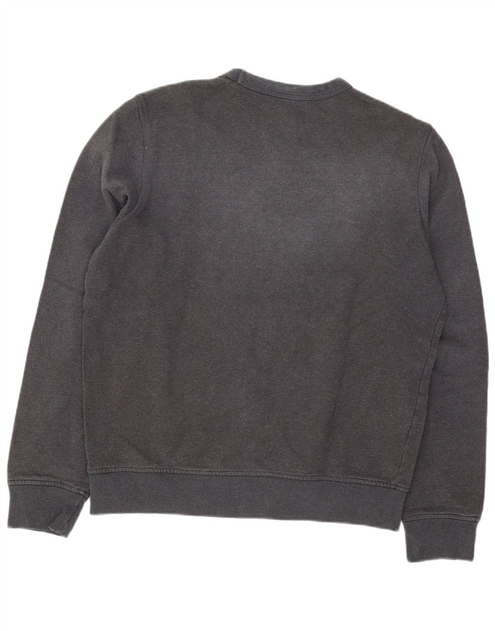 Felpa grafica da uomo Converse Maglione in cotone grigio medio