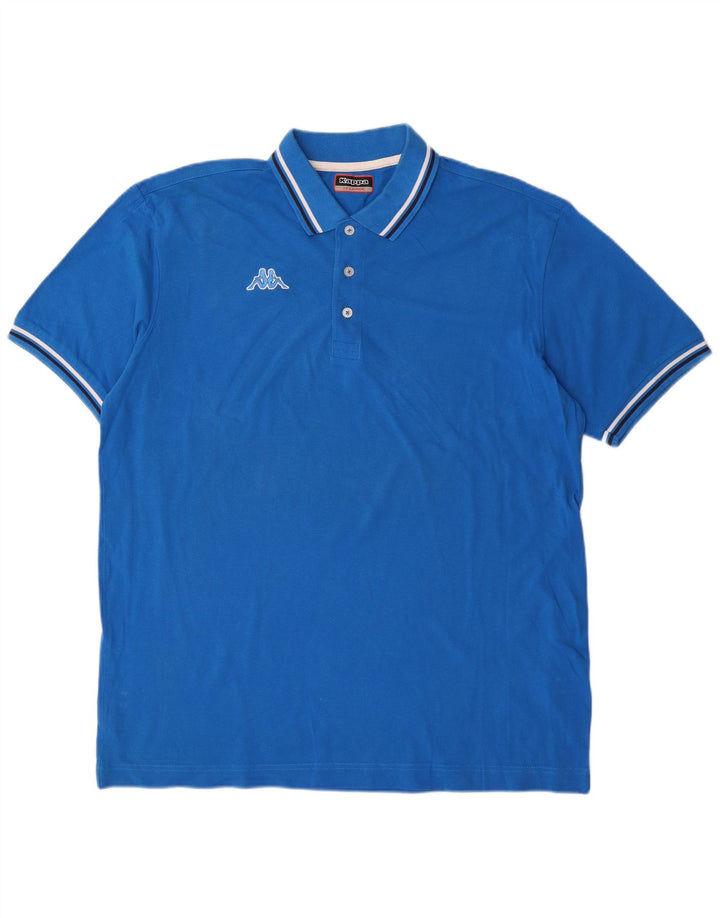 Polo da uomo KAPPA 2XL in cotone blu