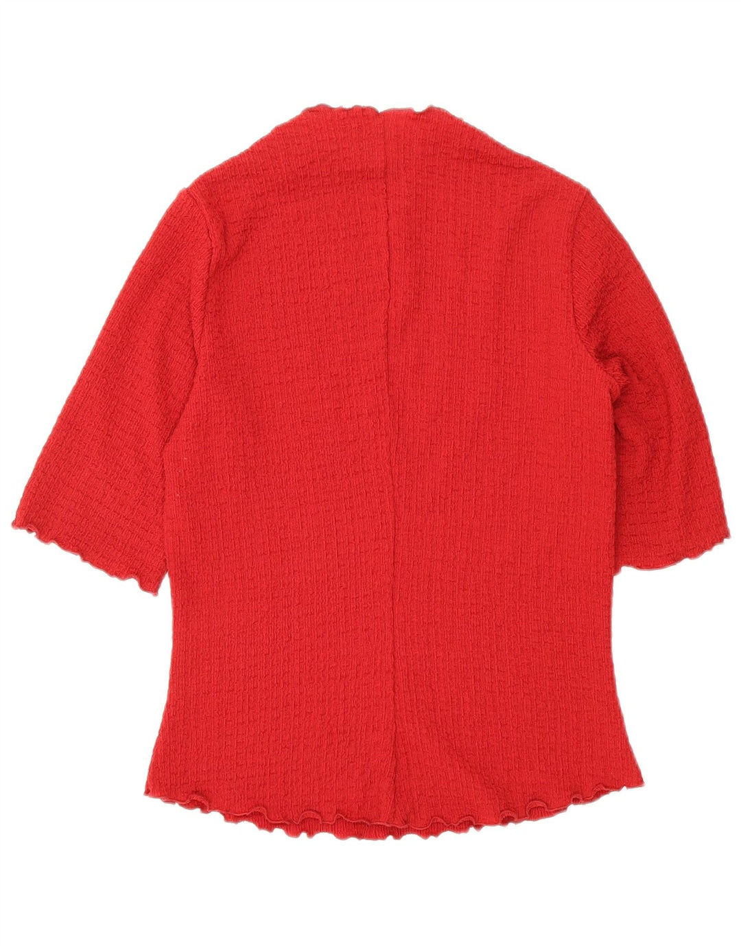 E ALTRE STORIE Top da donna manica 3/4 UK 10 piccolo poliestere rosso