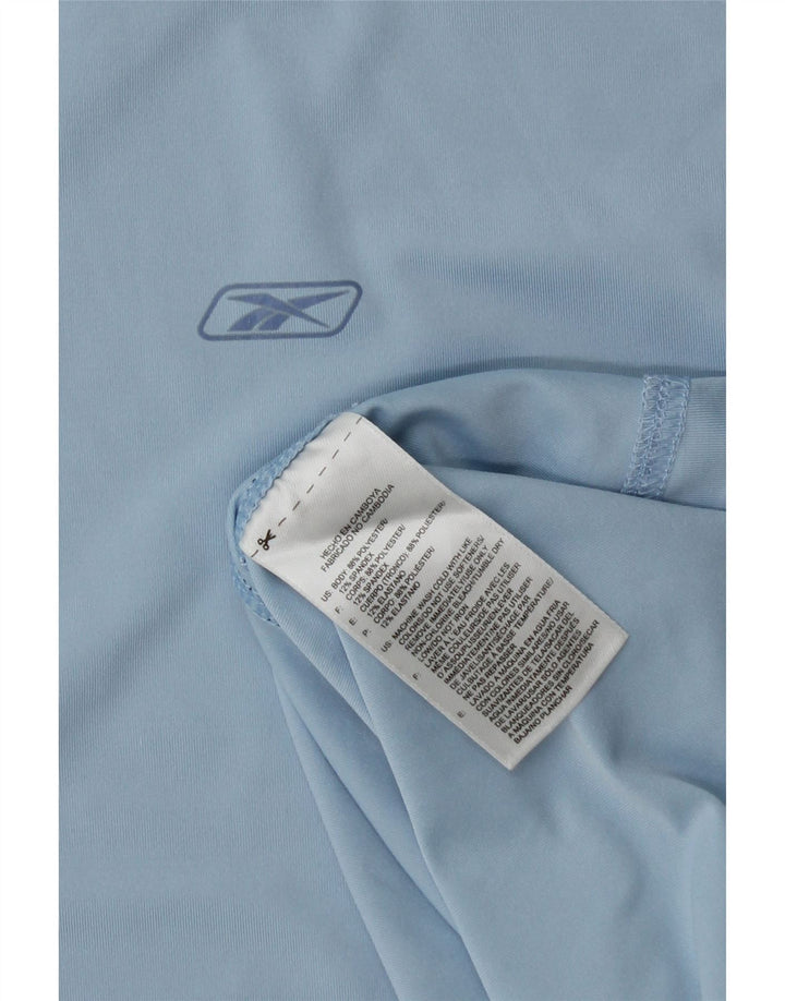 Canottiera REEBOK da donna UK 14 poliestere blu medio